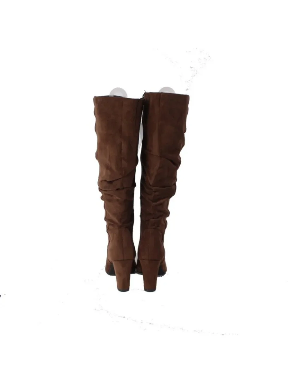 White Mountain Boots Sz 9M Brown Textile Man Made Calf 3.5" Boots - Picture 3 of 8